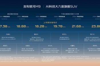 AI体系造AI汽车！限时17.38万起，吉利银河M9上市，开启AI出行新时代